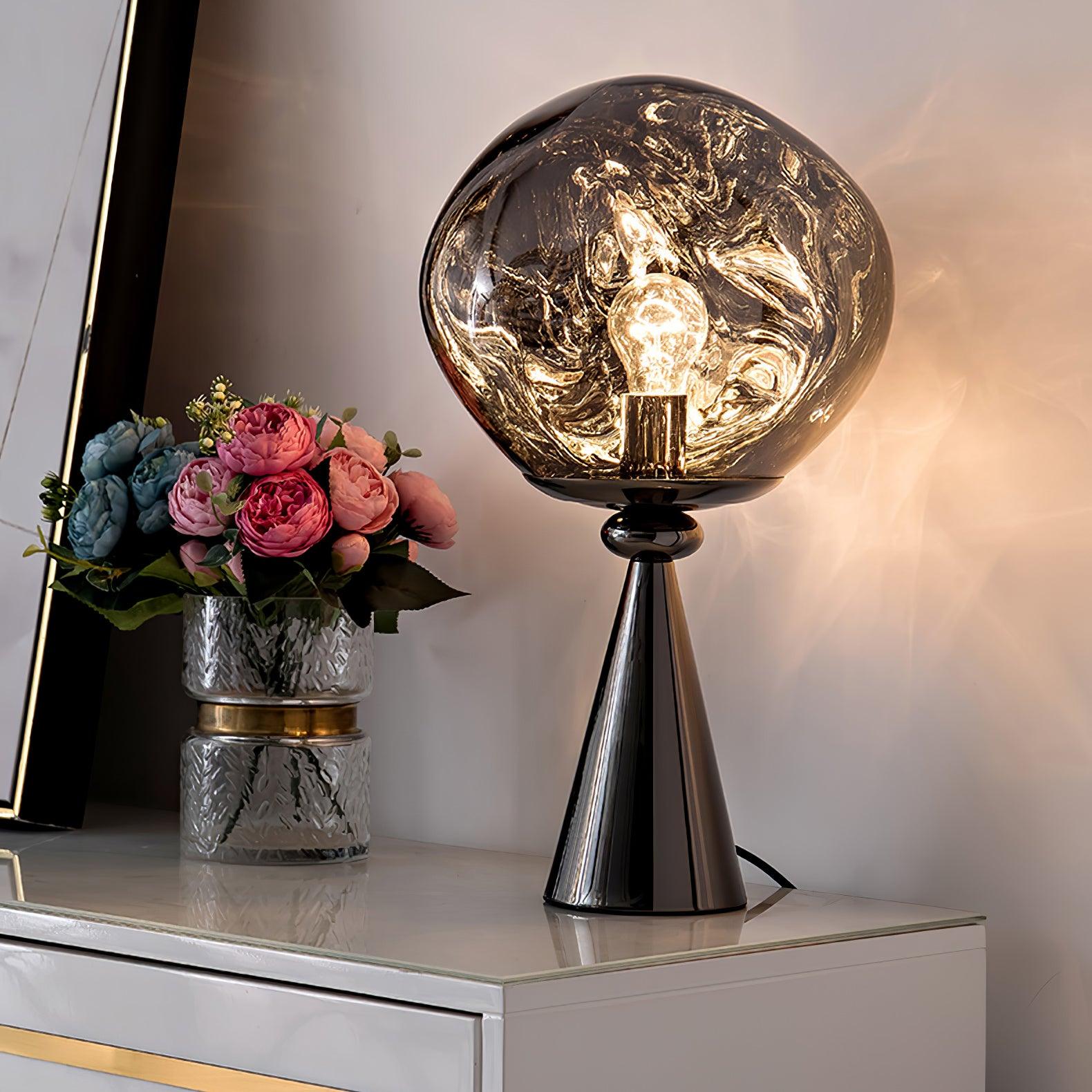 lava-cone-table-lamp-anzaz-Chrome & Silver-3