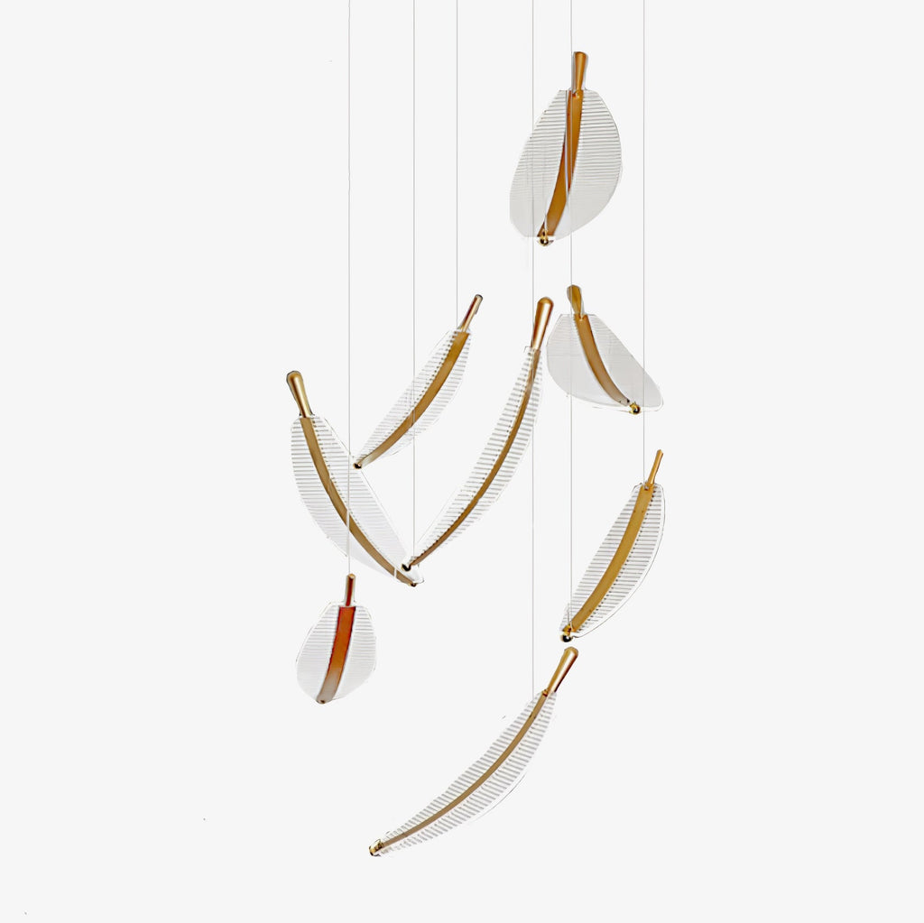 leaf-led-chandelier-anzaz-Gold+Clear-1