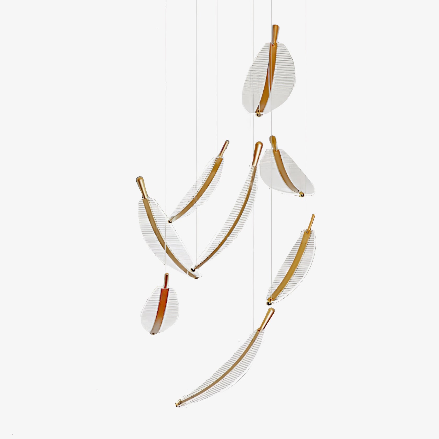 leaf-led-chandelier-anzaz-Gold+Clear-1