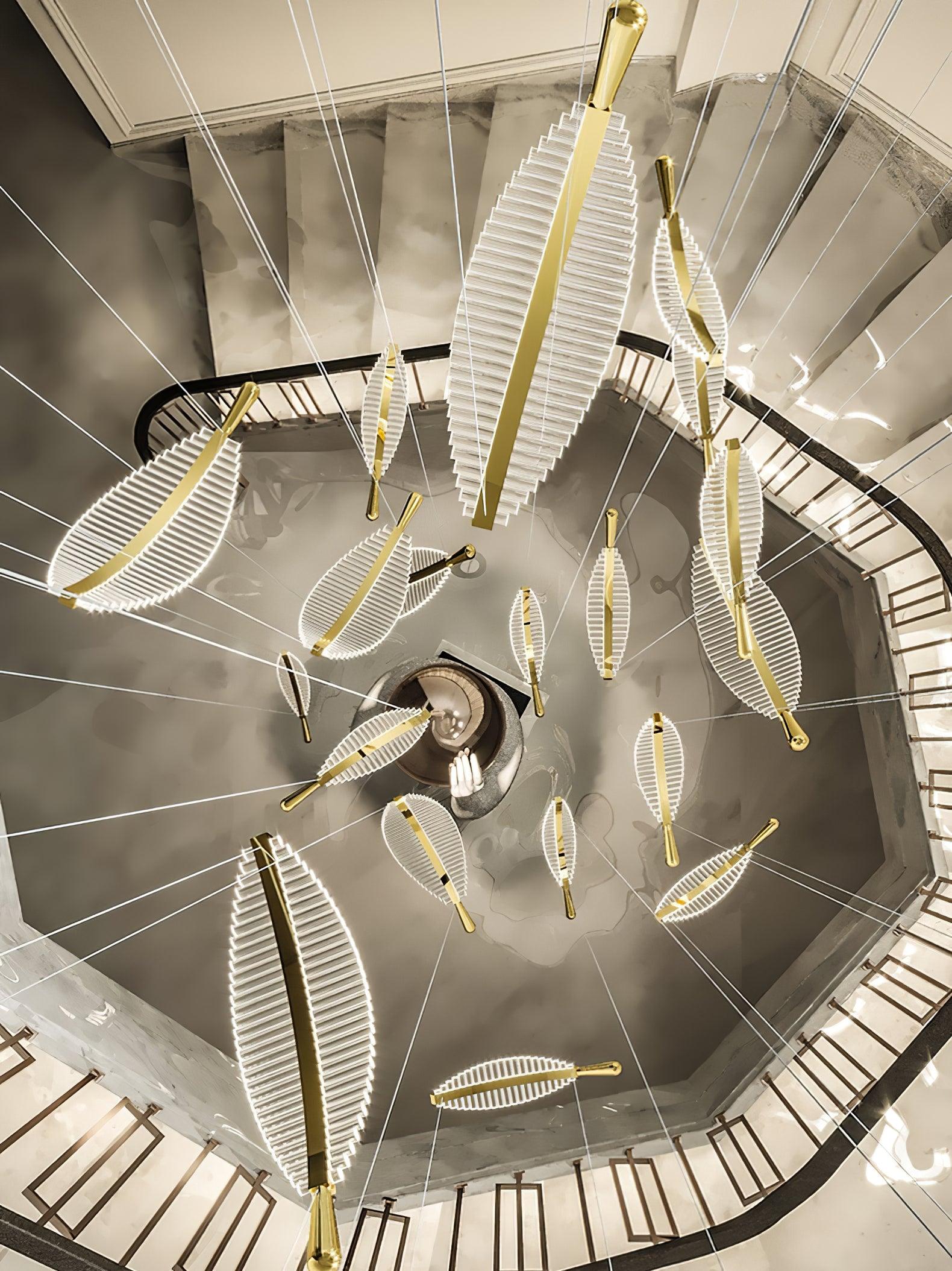 leaf-led-chandelier-anzaz-Gold+Clear-17