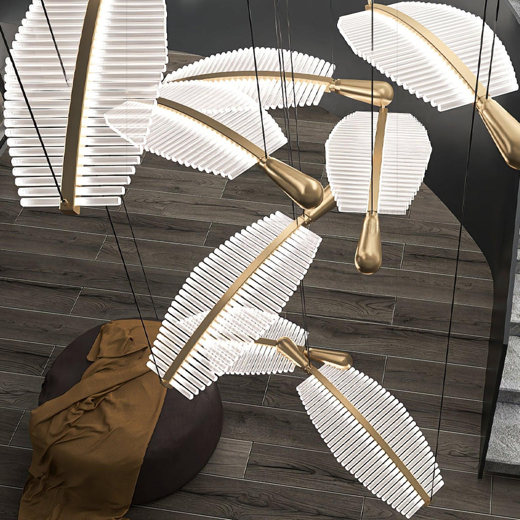 leaf-led-chandelier-anzaz-Gold+Clear-5