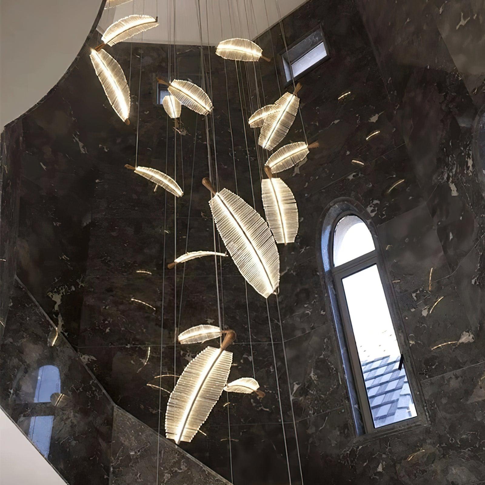 leaf-led-chandelier-anzaz-Gold+Clear-11