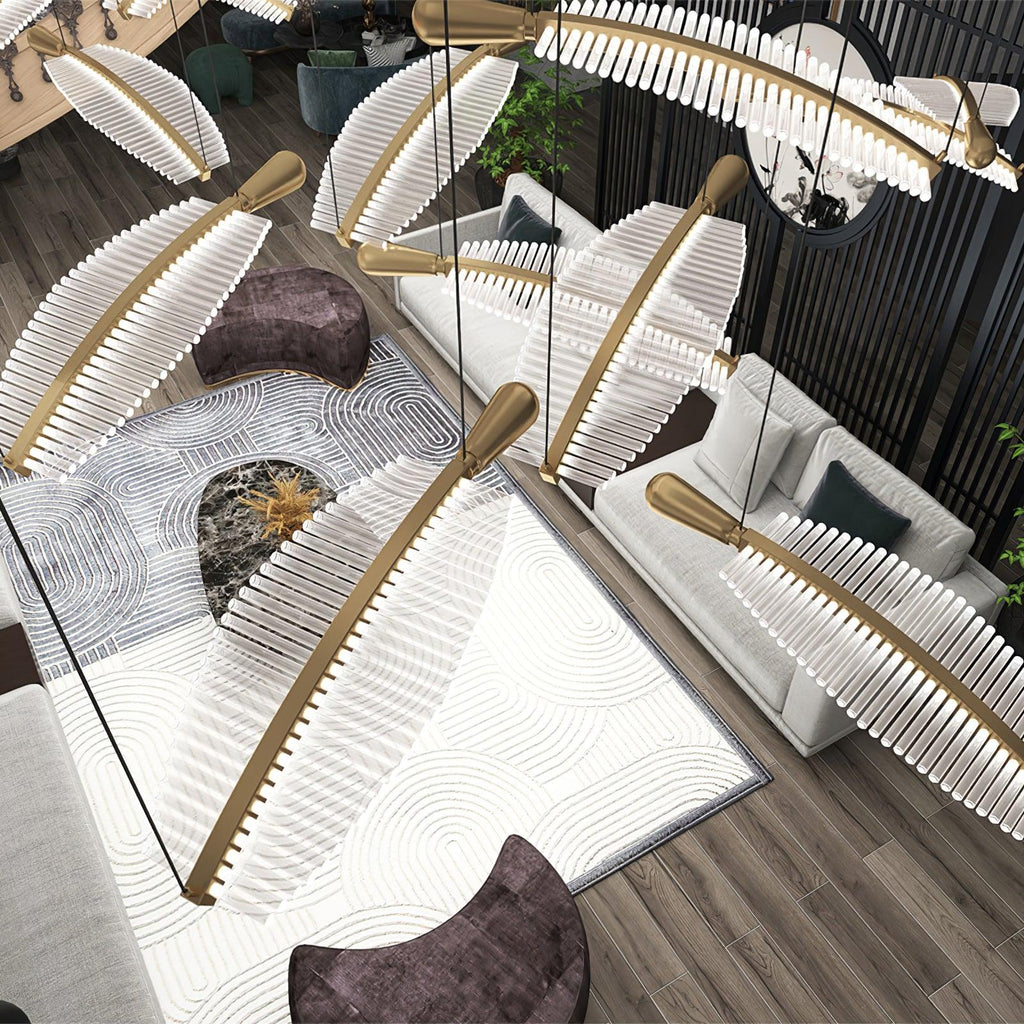 leaf-led-chandelier-anzaz-Gold+Clear-4