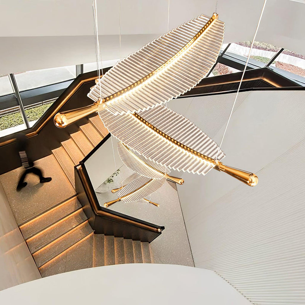 leaf-led-chandelier-anzaz-Gold+Clear-8
