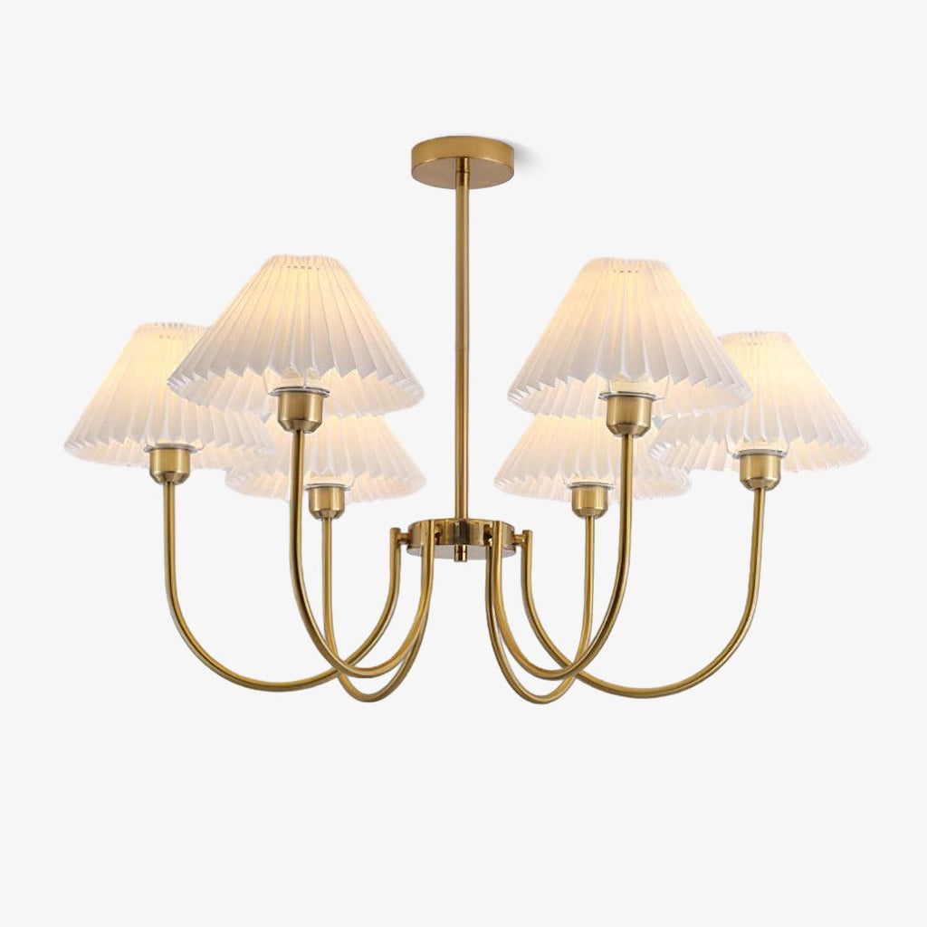 lenore-pleated-chandelier-anzaz-Gold-1