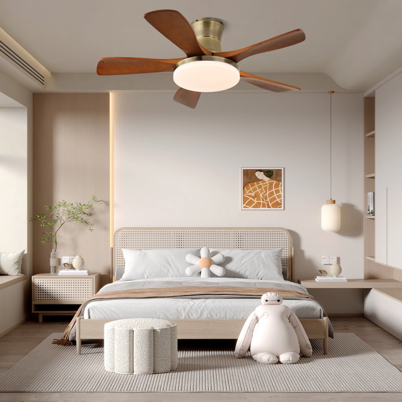 liam-ceiling-fan-light-anzaz-Bronze & Walnut Wood-2