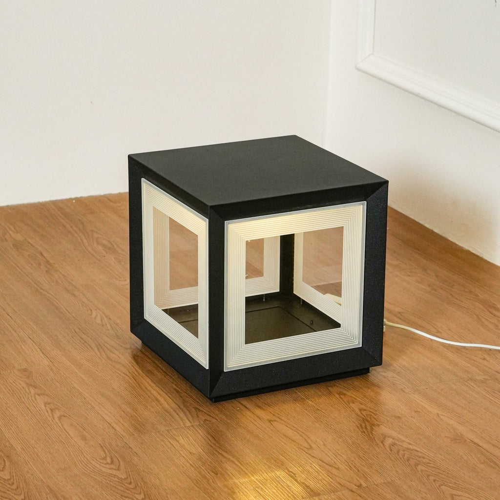 light-cube-outdoor-post-light-anzaz-Model A: Wired Version-3