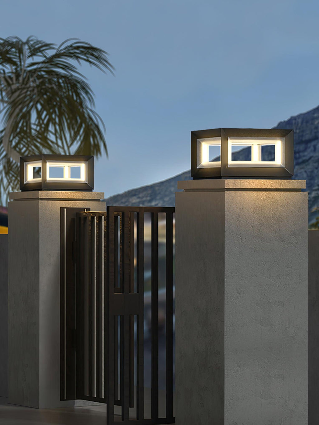 light-cube-outdoor-post-light-anzaz-Model A: Wired Version-9