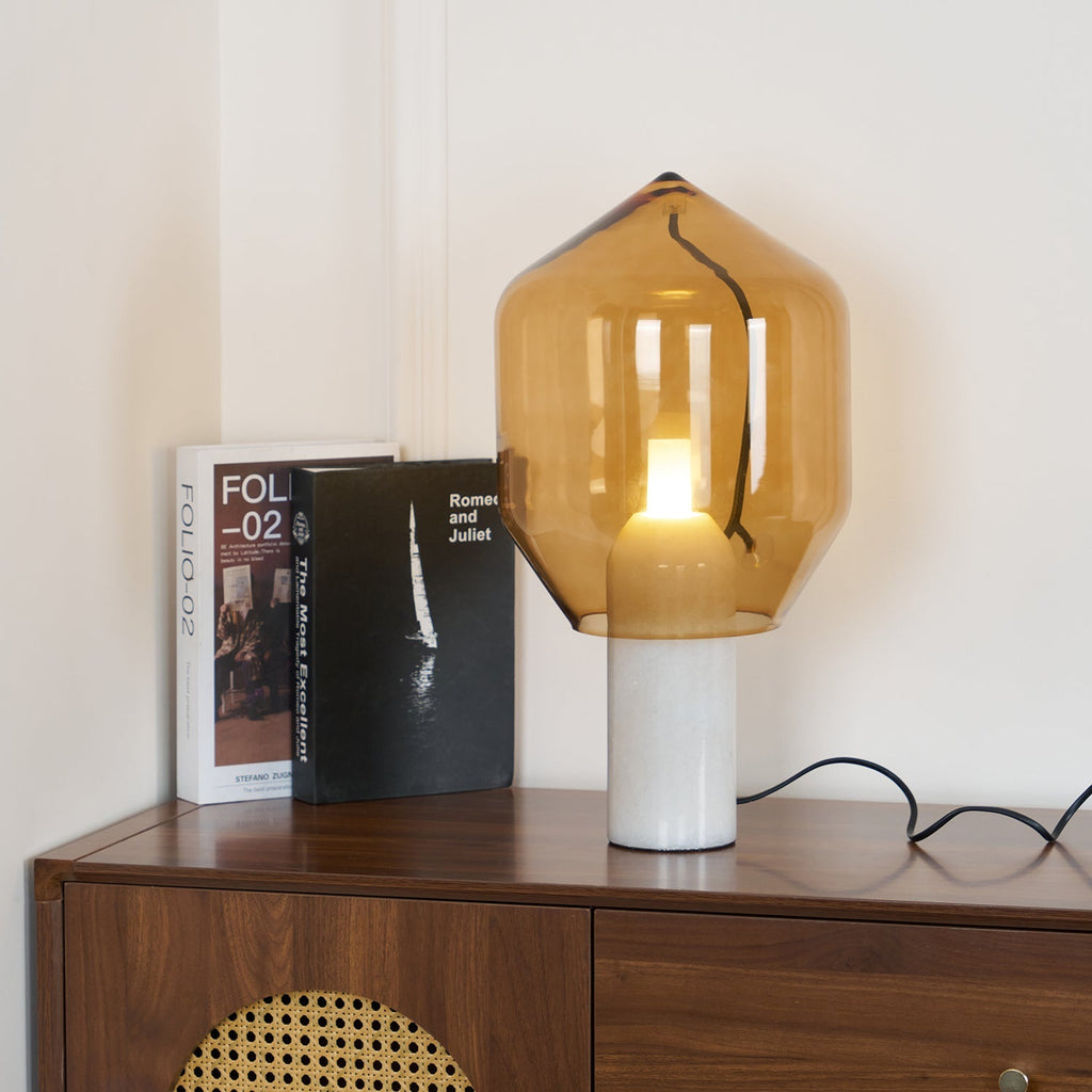 lighthouse-table-lamp-anzaz-White Marble & Smoked Glass-4