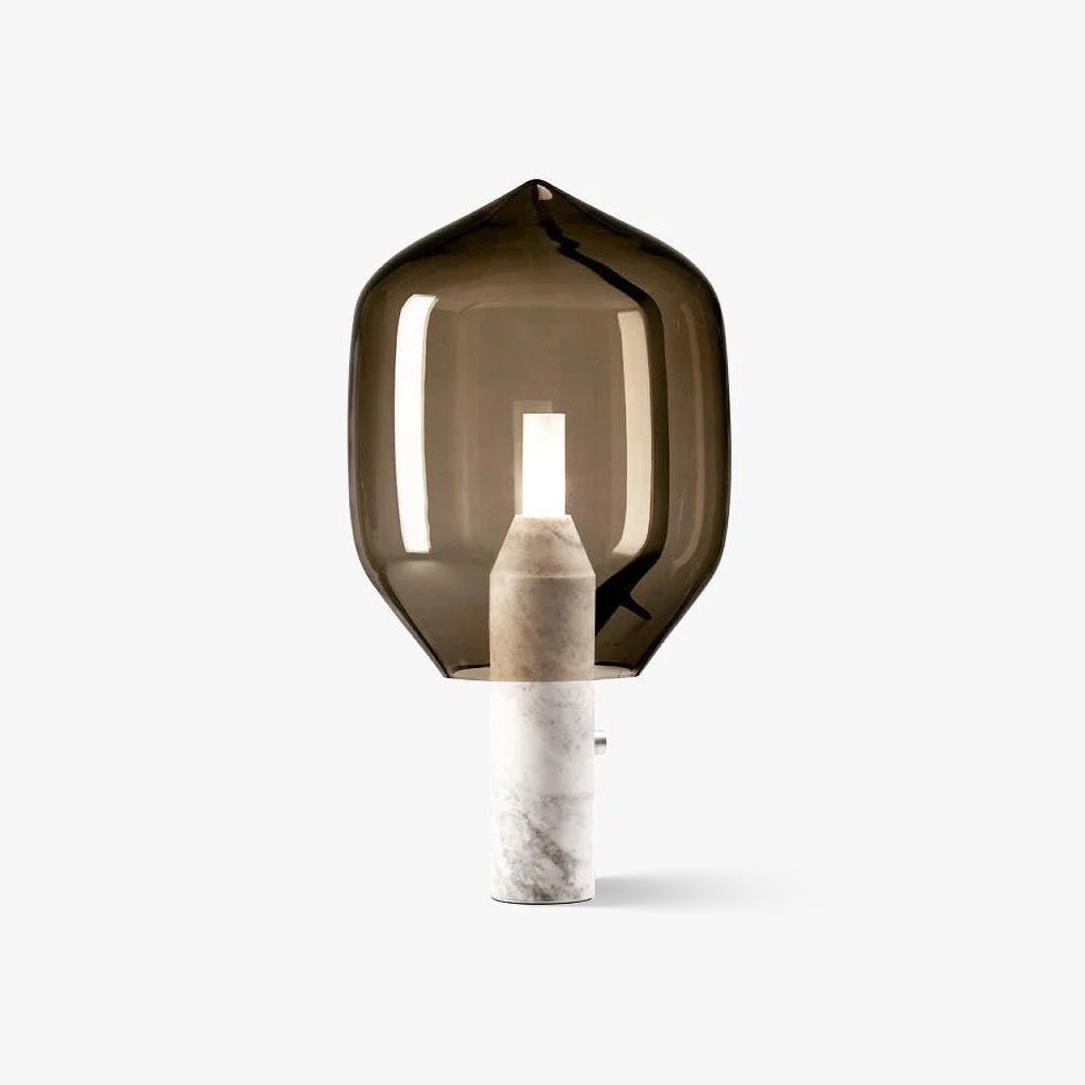lighthouse-table-lamp-anzaz-White Marble & Smoked Glass-1