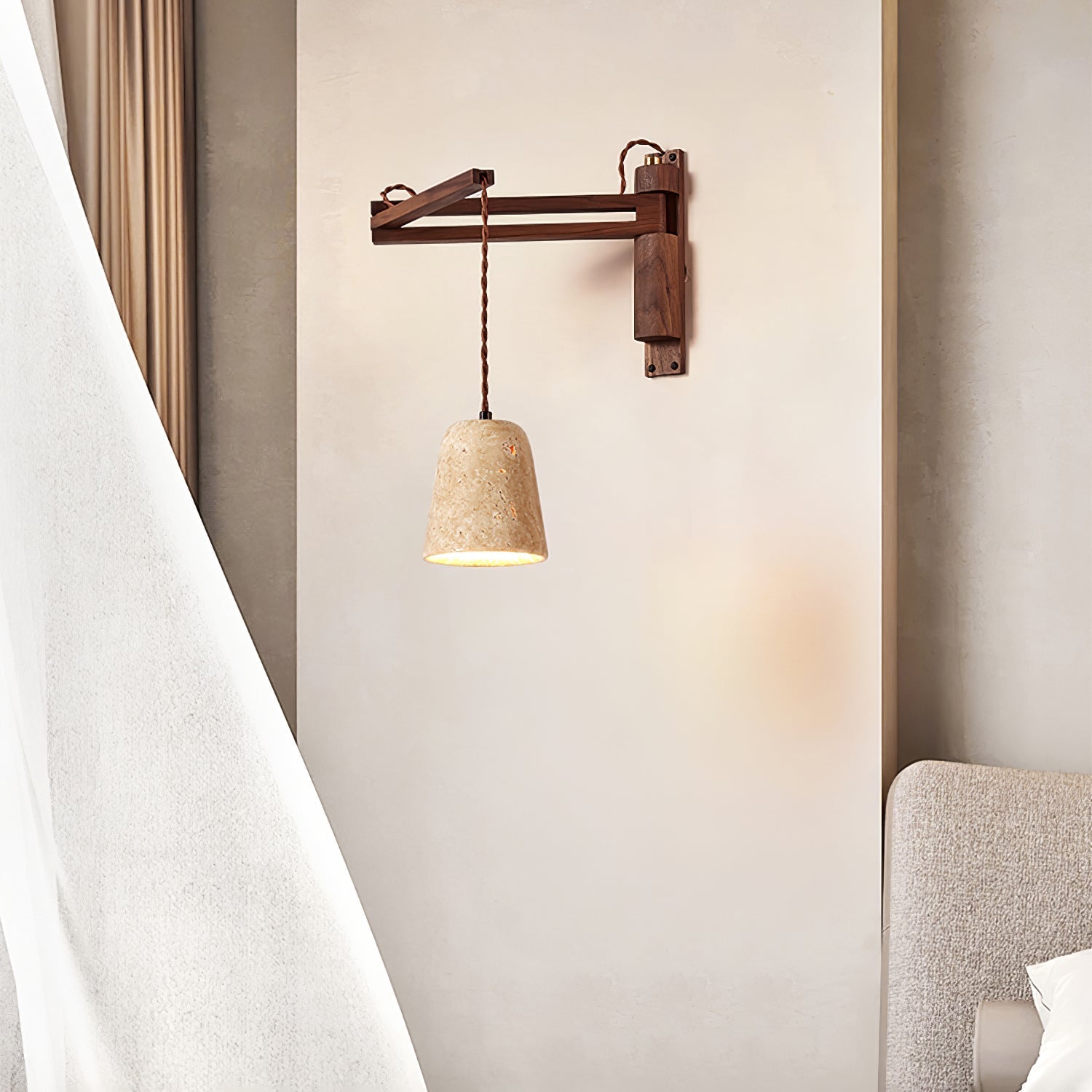 ligno-arc-wall-lamp-anzaz-Yellow Travertine & Walnut Color-11