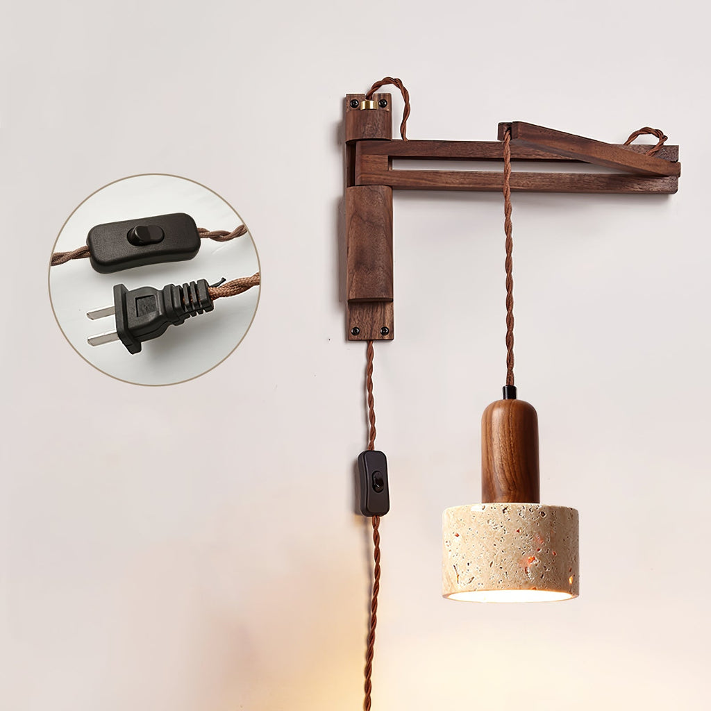 ligno-arc-wall-lamp-anzaz-Yellow Travertine & Walnut Color-12