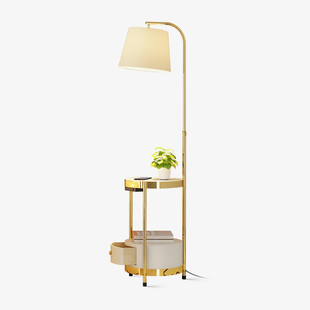 lilah-floor-lamp-anzaz-Gold & White-1