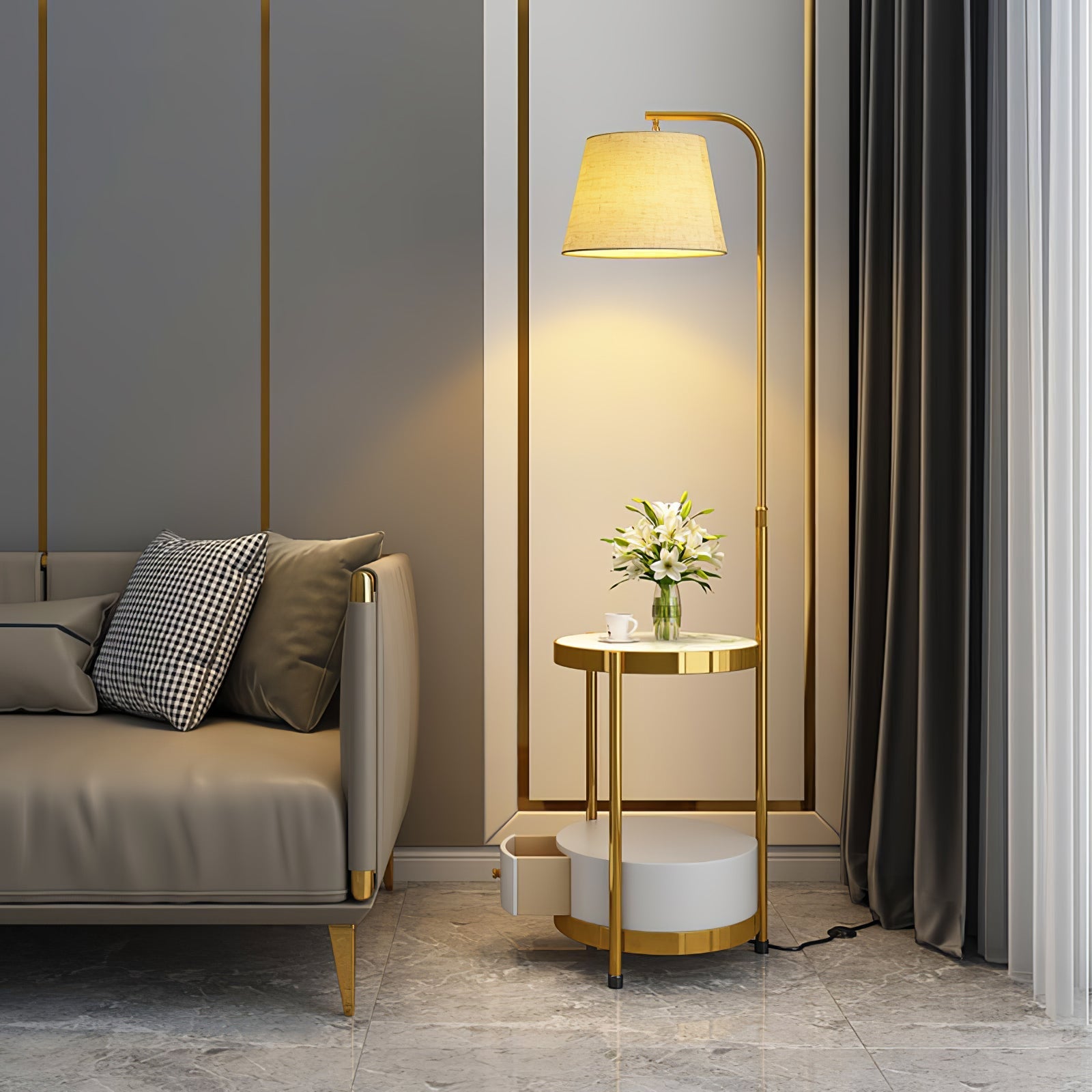 lilah-floor-lamp-anzaz-Gold & White-2
