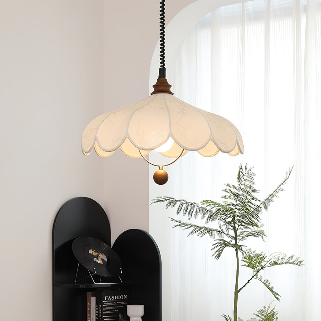 lily-fabric-pendant-lamp-anzaz-Walnut Color & White (With pattern)-2