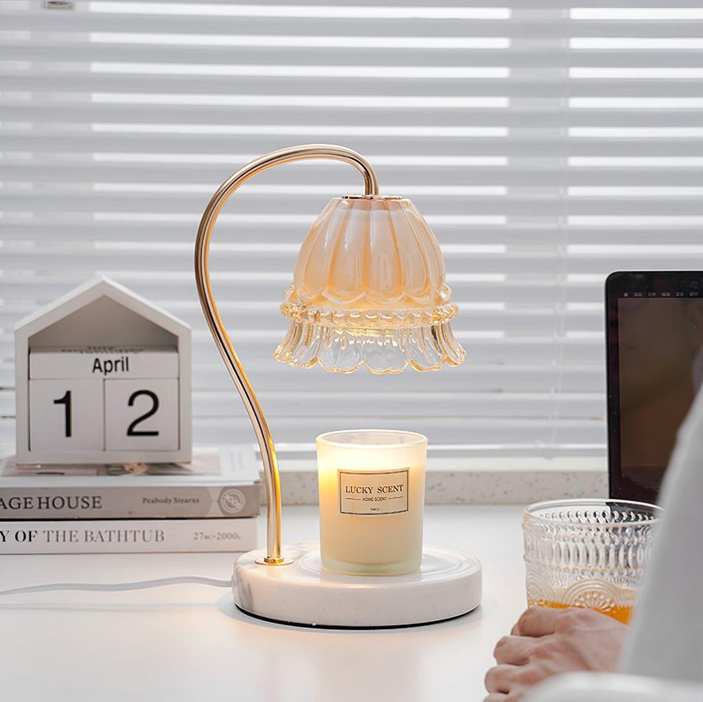 lily-marble-warmer-table-lamp-anzaz-Gold & Opaque-2
