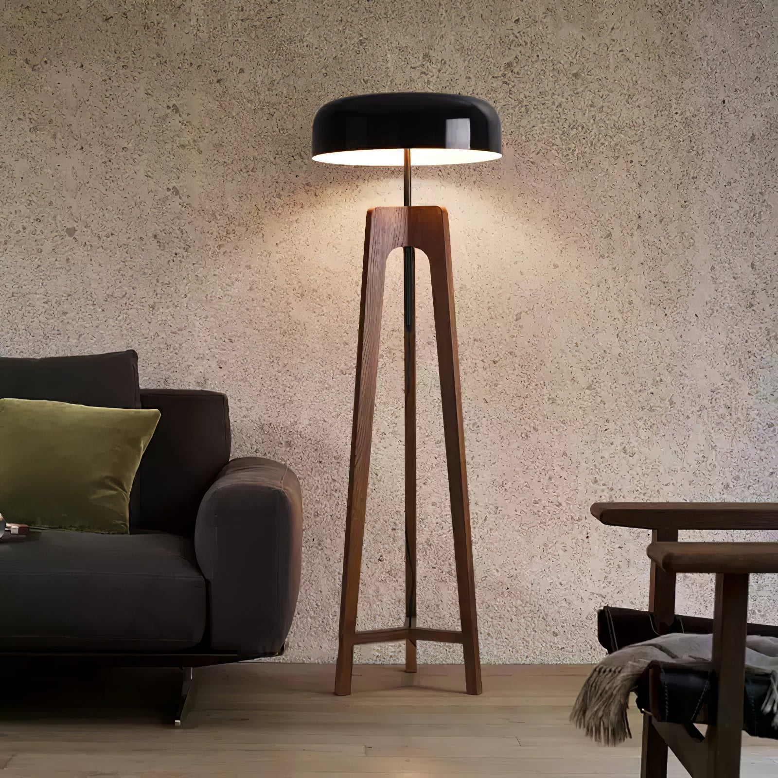 linea-floor-lamp-anzaz-Walnut Color & Black-2