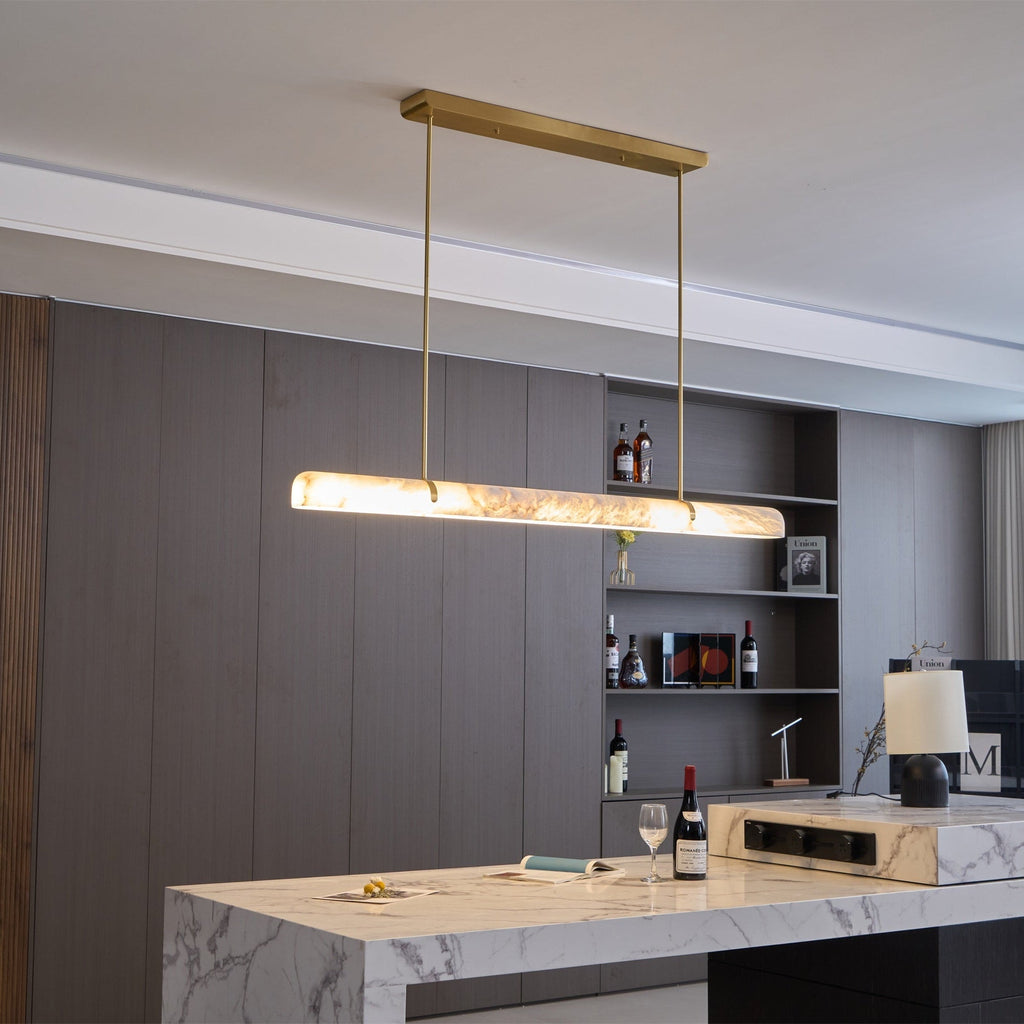 linear-alabaster-chandelier-anzaz-Brass & White-2