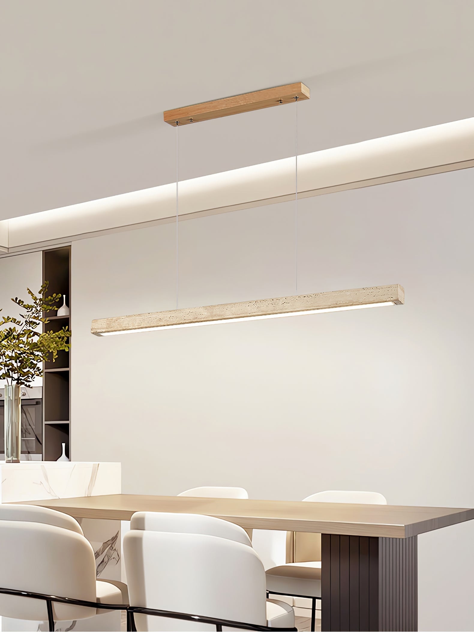 linear-travertine-pendant-lamp-anzaz-Walnut Wood & Yellow Travertine-3