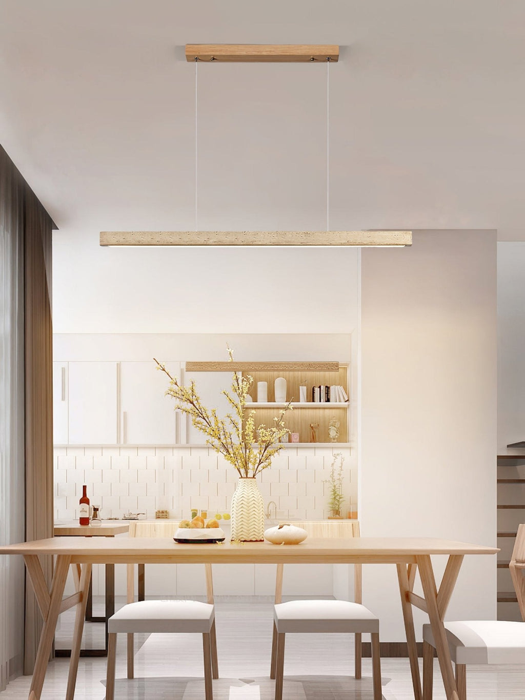 linear-travertine-pendant-lamp-anzaz-Wood Color & Yellow Travertine-6