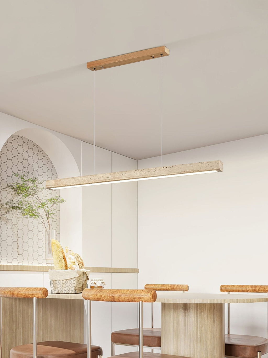 linear-travertine-pendant-lamp-anzaz-Wood Color & Yellow Travertine-5