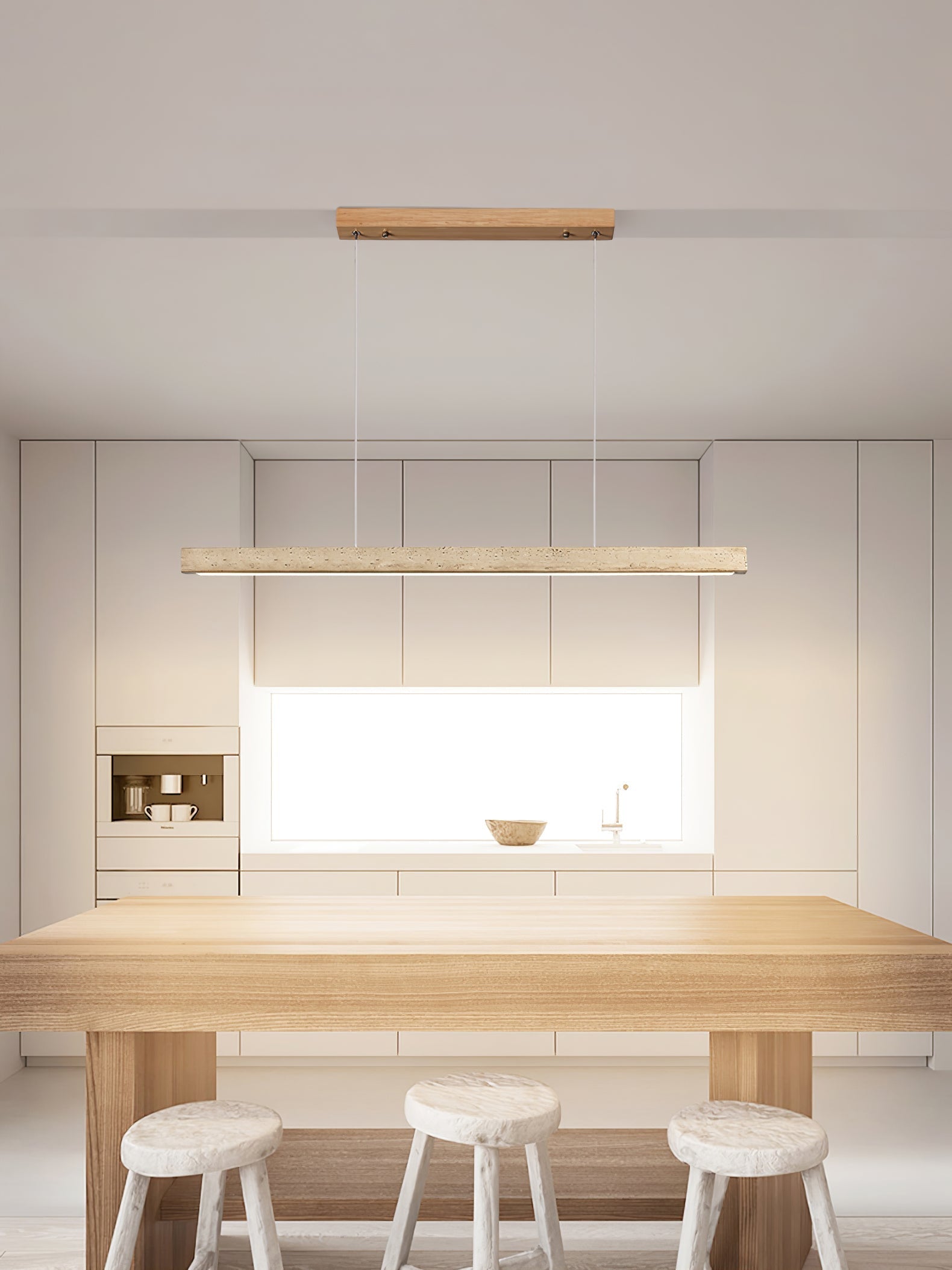 linear-travertine-pendant-lamp-anzaz-Wood Color & Yellow Travertine-4