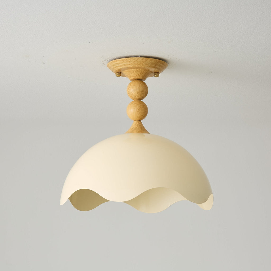 liora-scallop-ceiling-light-anzaz-Walnut Wood Grain Hydrographics & Beige-7
