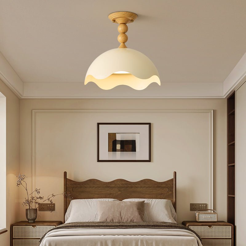 liora-scallop-ceiling-light-anzaz-Walnut Wood Grain Hydrographics & Beige-3