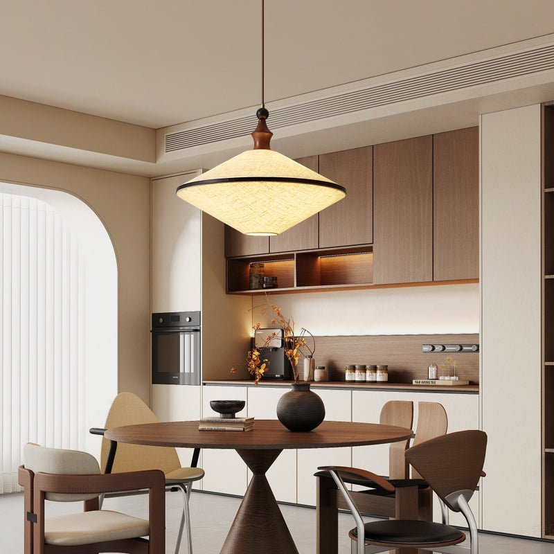 lirenne-pleat-pendant-lamp-anzaz-Walnut Color & White-3