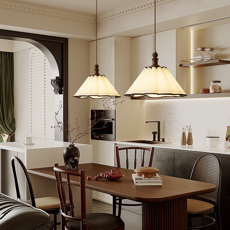 lirenne-pleat-pendant-lamp-anzaz-Walnut Color & White-2