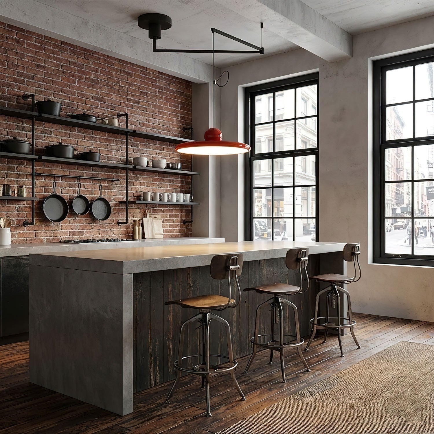 lola-swing-arm-pendant-lamp-anzaz-Drak Red-5