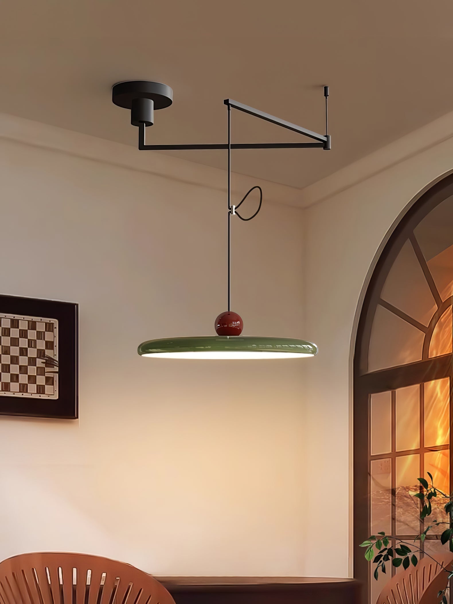 lola-swing-arm-pendant-lamp-anzaz-Drak Red-23