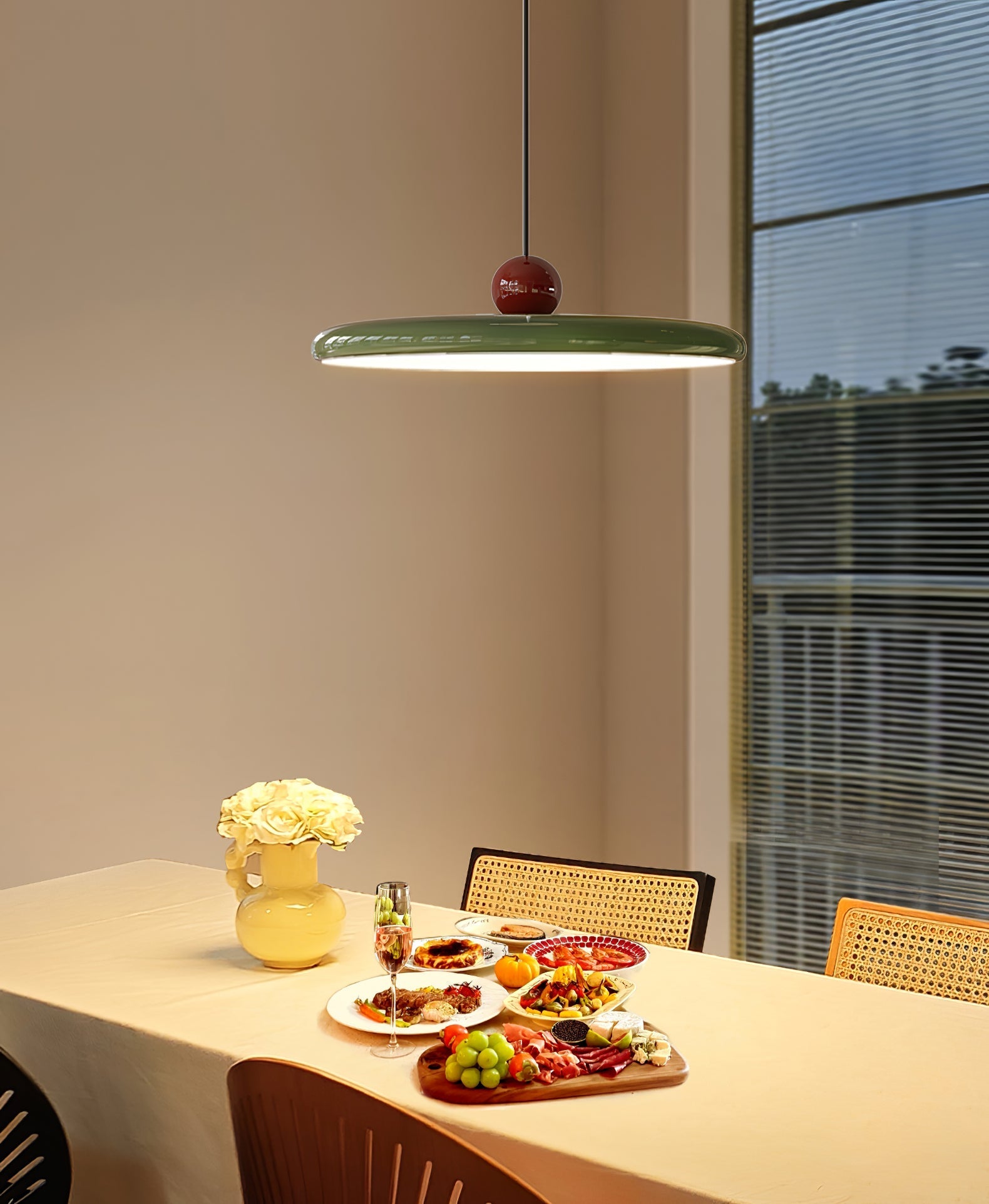 lola-swing-arm-pendant-lamp-anzaz-Red & Beige-27