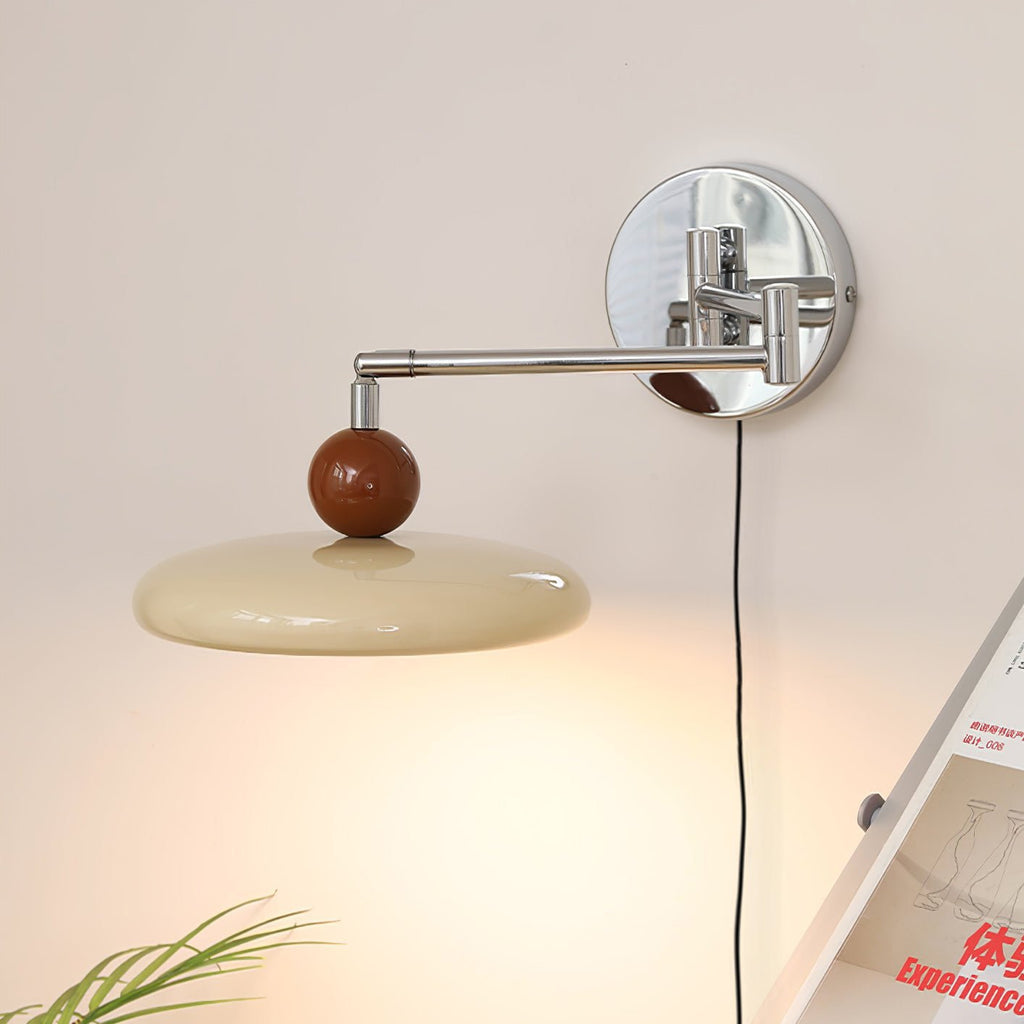 lola-plug-in-wall-lamp-anzaz-Beige & Warm Light-2