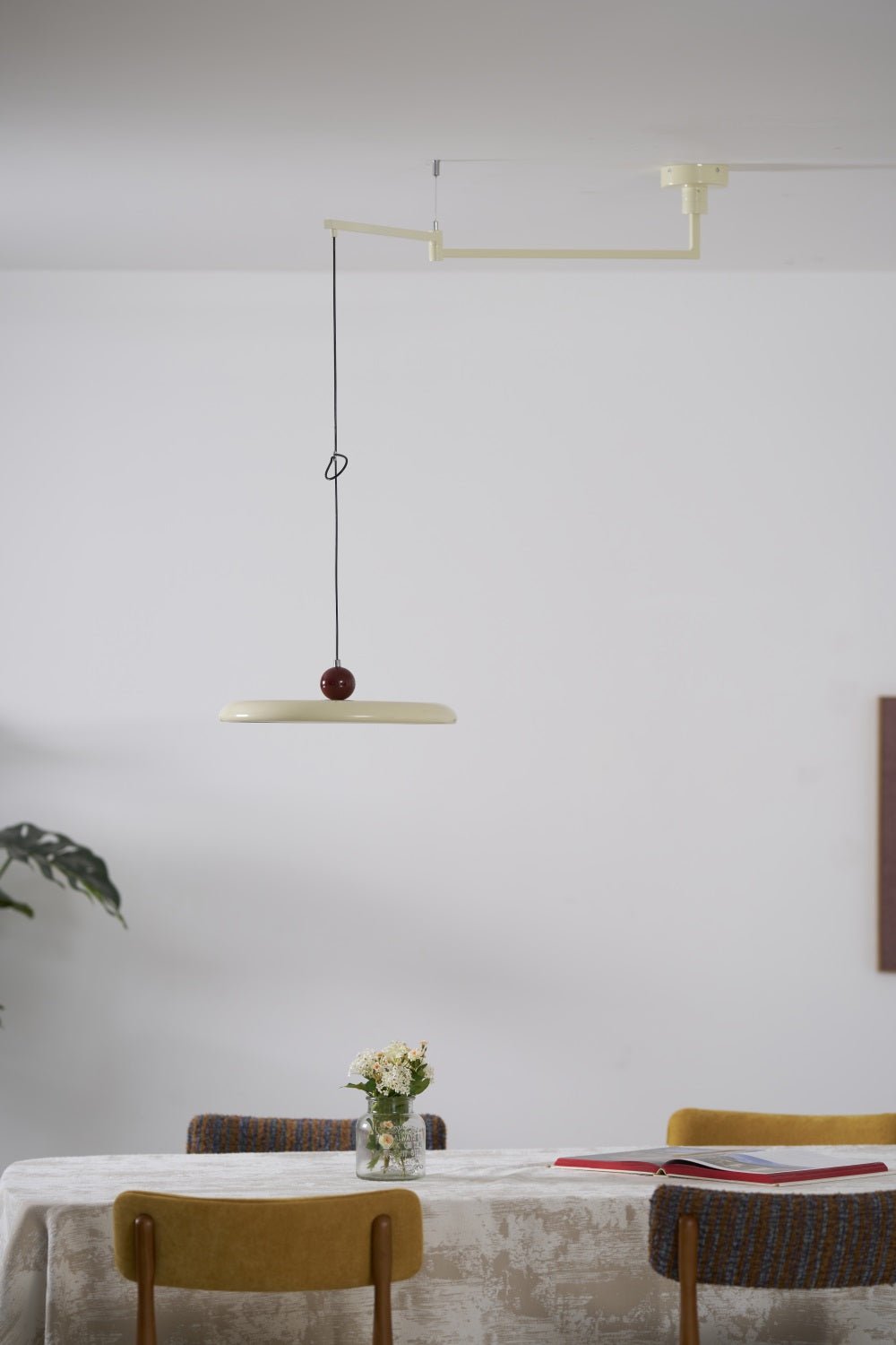 lola-swing-arm-pendant-lamp-anzaz-Red & Beige-16