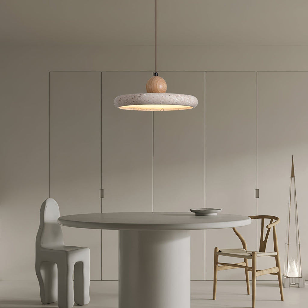 lola-travertine-swag-pendant-light-anzaz-Yellow Travertine & Wood Color (Warm Light)-4