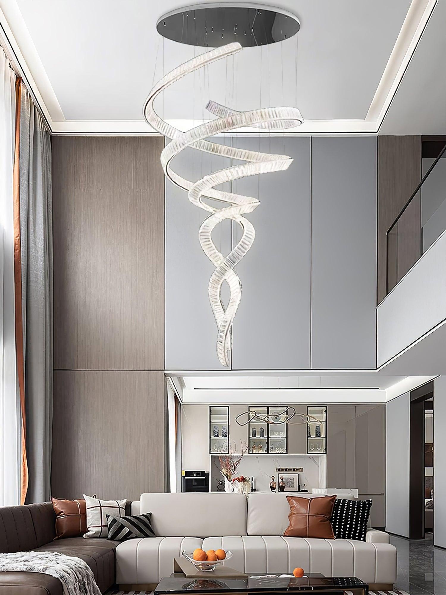 long-spiral-crystal-chandelier-anzaz-Stainless steel & Clear crystal-6