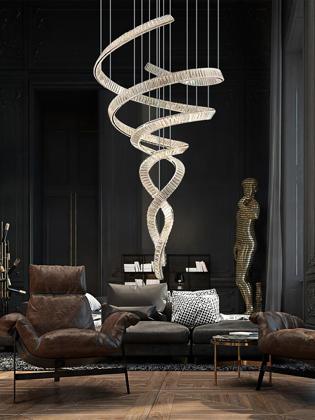 long-spiral-crystal-chandelier-anzaz-Stainless steel & Clear crystal-8