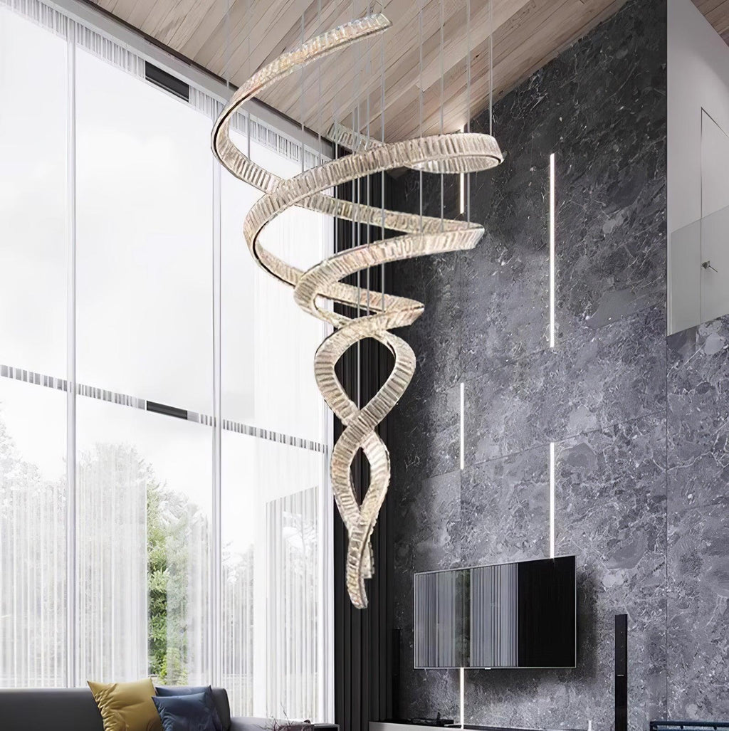 long-spiral-crystal-chandelier-anzaz-Stainless steel & Clear crystal-4