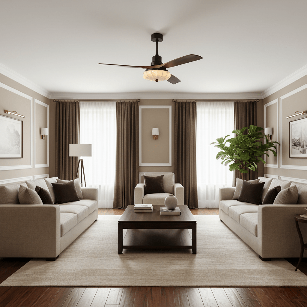 lotus-bloom-ceiling-fan-light-anzaz-Walnut Wood & Black & White-7