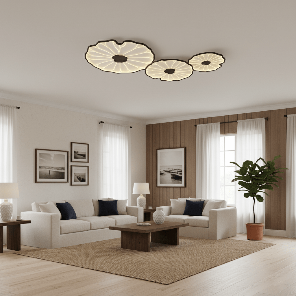 lotus-leaf-acrylic-ceiling-lamp-anzaz-Hydrographic Nature Wood Grain Finish-9