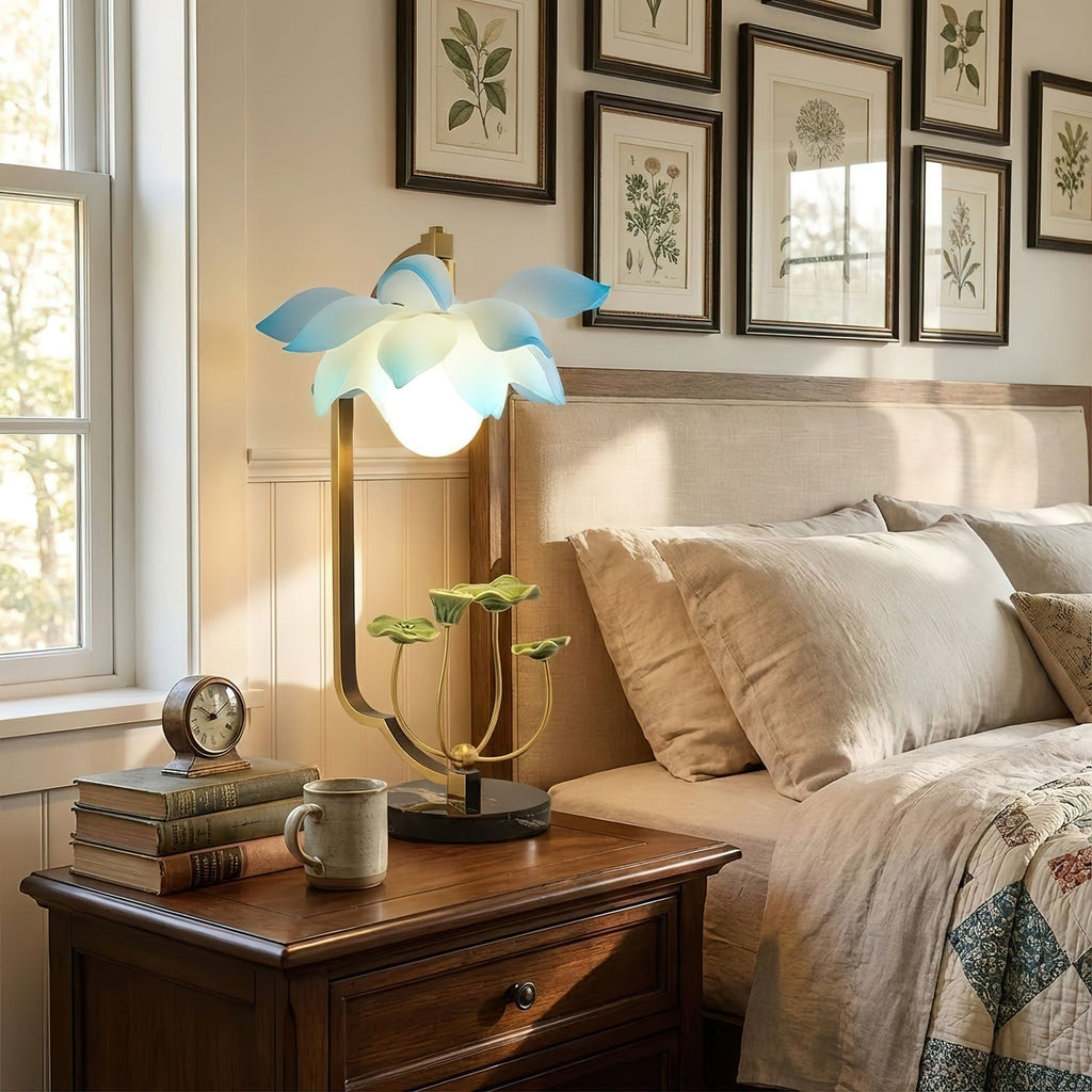 lotus-table-lamp-anzaz-Black & Gold & Blue-7