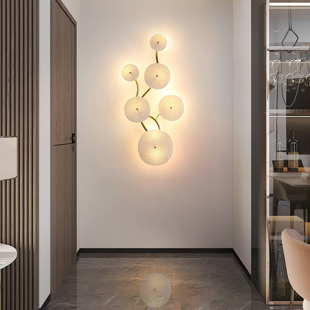 lotus-petal-wall-lamp-anzaz-Gold & White Ceramic-2
