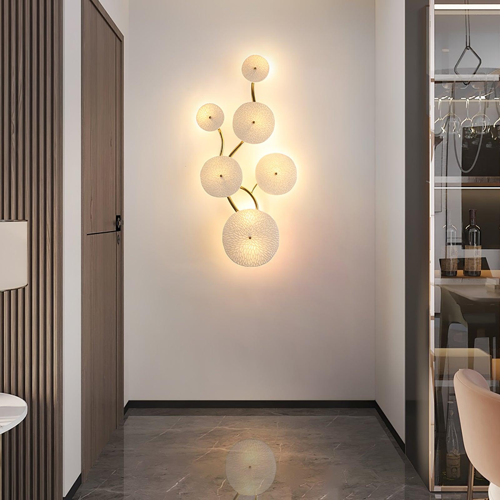 lotus-petal-wall-lamp-anzaz-Gold & White Ceramic-2