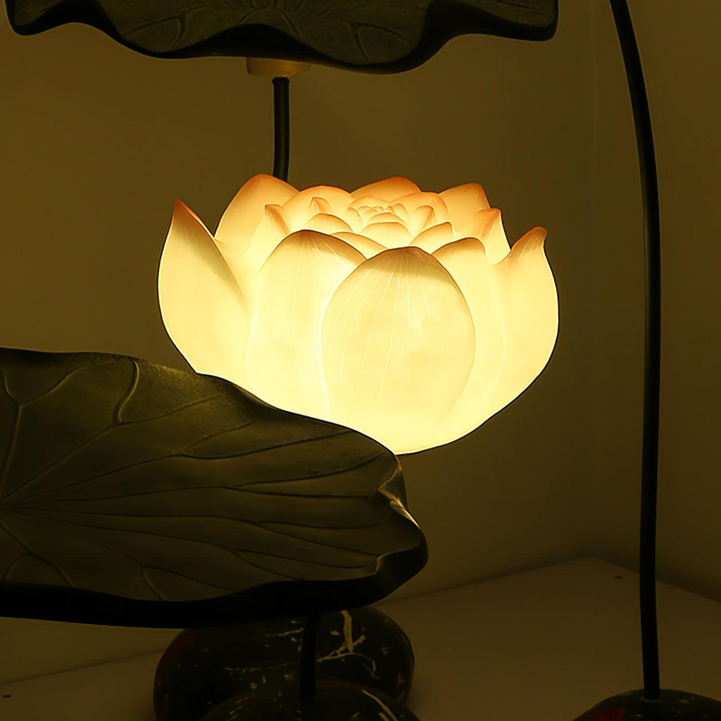 lotus-floor-lamp-anzaz-White & Pink & Green-3