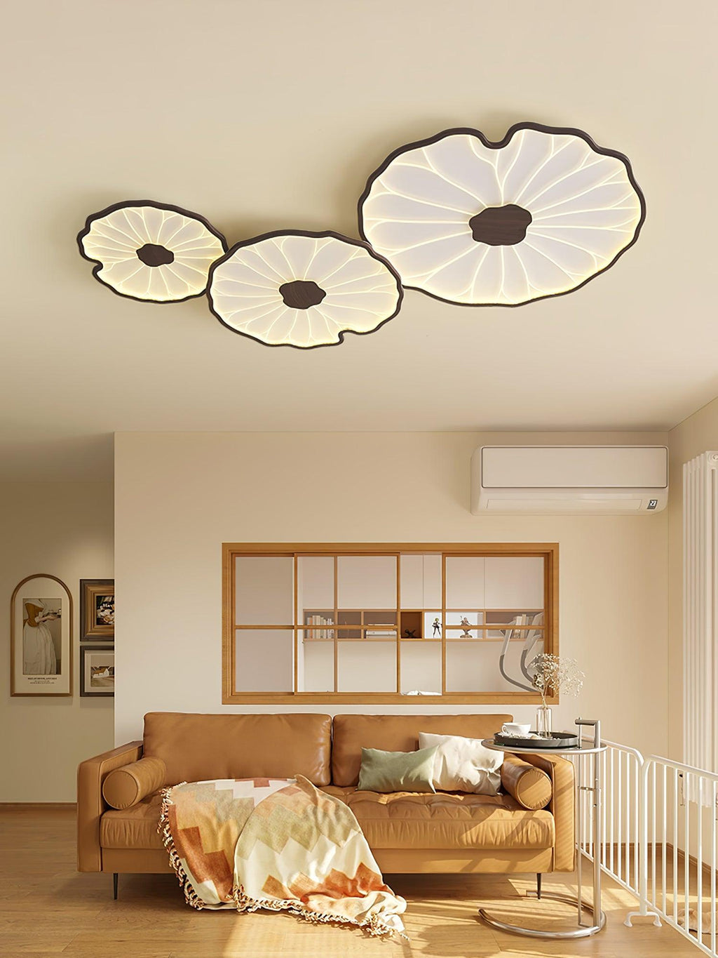 lotus-leaf-acrylic-ceiling-lamp-anzaz-Hydrographic Nature Wood Grain Finish-21