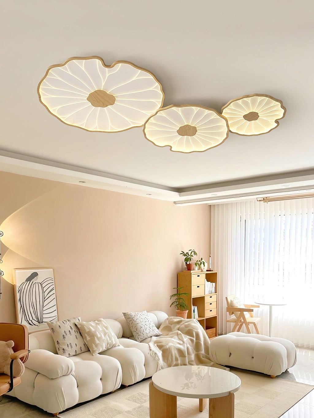 lotus-leaf-acrylic-ceiling-lamp-anzaz-Hydrographic Nature Wood Grain Finish-22