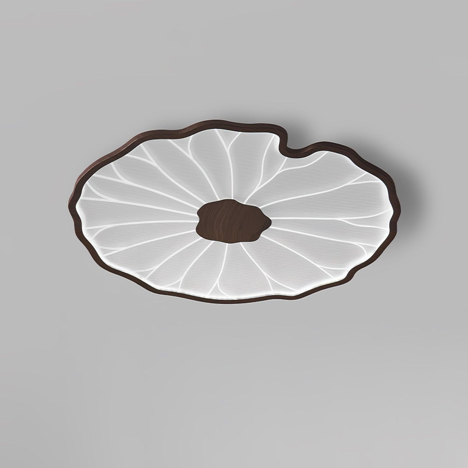 lotus-leaf-acrylic-ceiling-lamp-anzaz-Hydrographic Walnut Wood Grain Finish-24