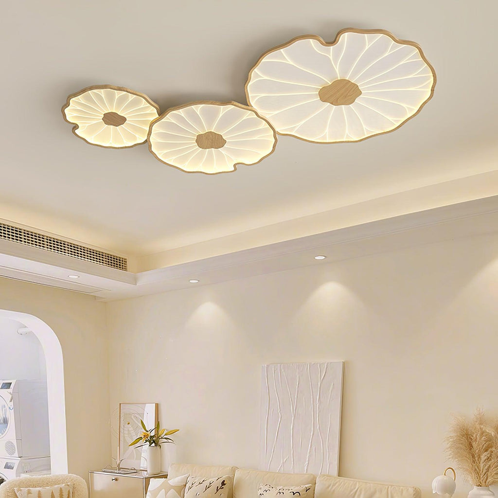 lotus-leaf-acrylic-ceiling-lamp-anzaz-Hydrographic Nature Wood Grain Finish-2