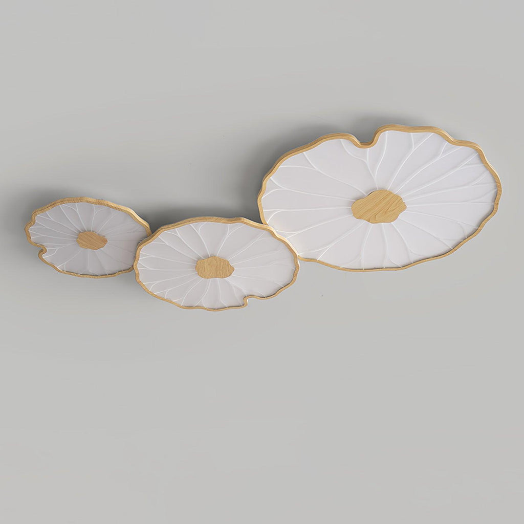lotus-leaf-acrylic-ceiling-lamp-anzaz-Hydrographic Walnut Wood Grain Finish-15